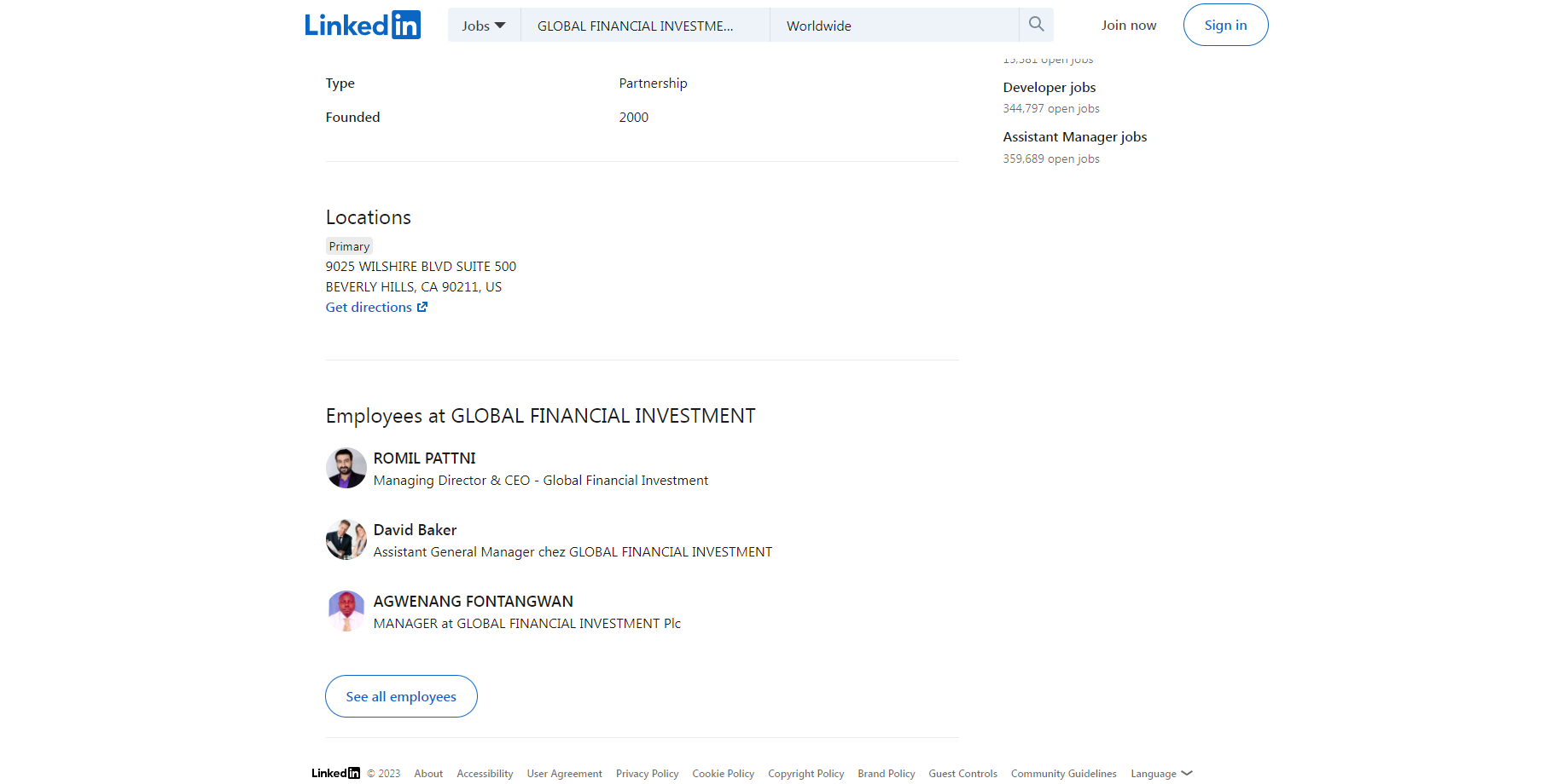Global Financial Investment — Review
